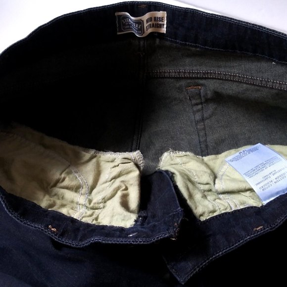 Vtg Levis Mid Rise Jeans Size 16M Stretch Pastel Green Acid Wash Interior- Flaw - Picture 4 of 12